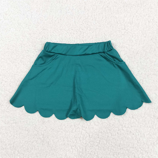 7.22 GLK0077RTS NO MOQ Baby Girls Yoga Skirt baby girls clothes yoga dark green Skirts dress