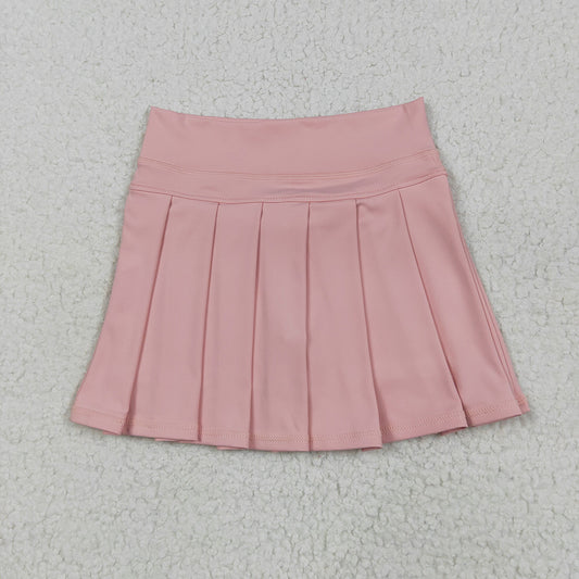 7.23  GLK0078RTS NO MOQ  Baby Girls Summer Yoga Skirt Baby Girls Pink Yoga Active Wear Skirt