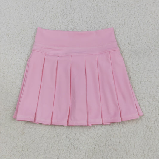 RTS NO MOQ （In stock）GLK0088Baby Girls Summer Yoga Skirt Baby Girls Light Pink Yoga Active Wear Skirt