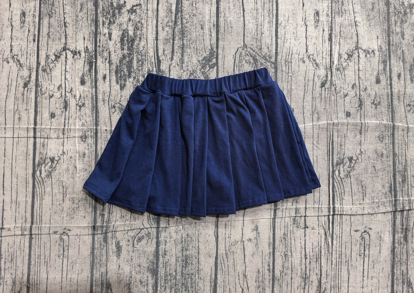 5.28 GLK0108 Sample No Moq Navy cotton kids girls summer pleated skirt