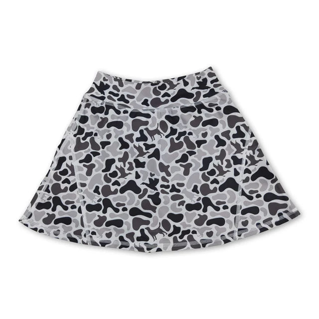 RTS Sibling Baby Girls Western Ducks Camo Yoga Skorts Bottom