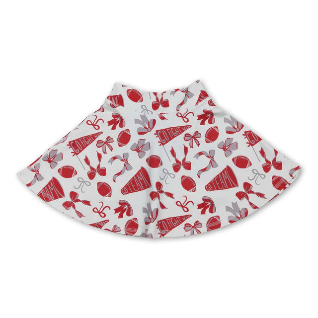 RTS Sibling Sibling Baby Girls Bows Footballs Go Team Yoga Active Skirt Shorts Bottom