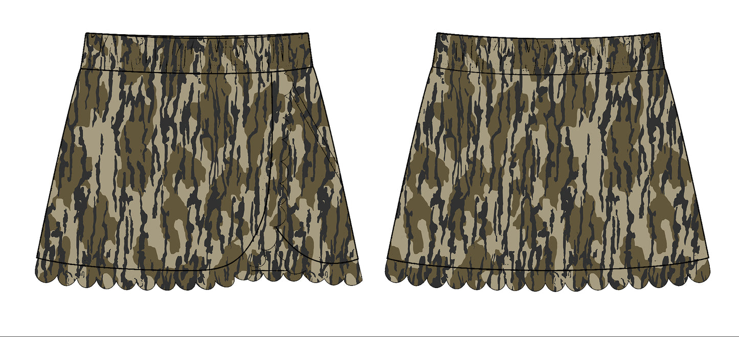 10.28 GLK0172 Pre order No Moq Yoga fabric Baby Girls Olive Camo Southern Yoga Skirts Bottom