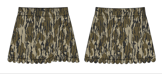 10.28 GLK0172 Pre order No Moq Yoga fabric Baby Girls Olive Camo Southern Yoga Skirts Bottom