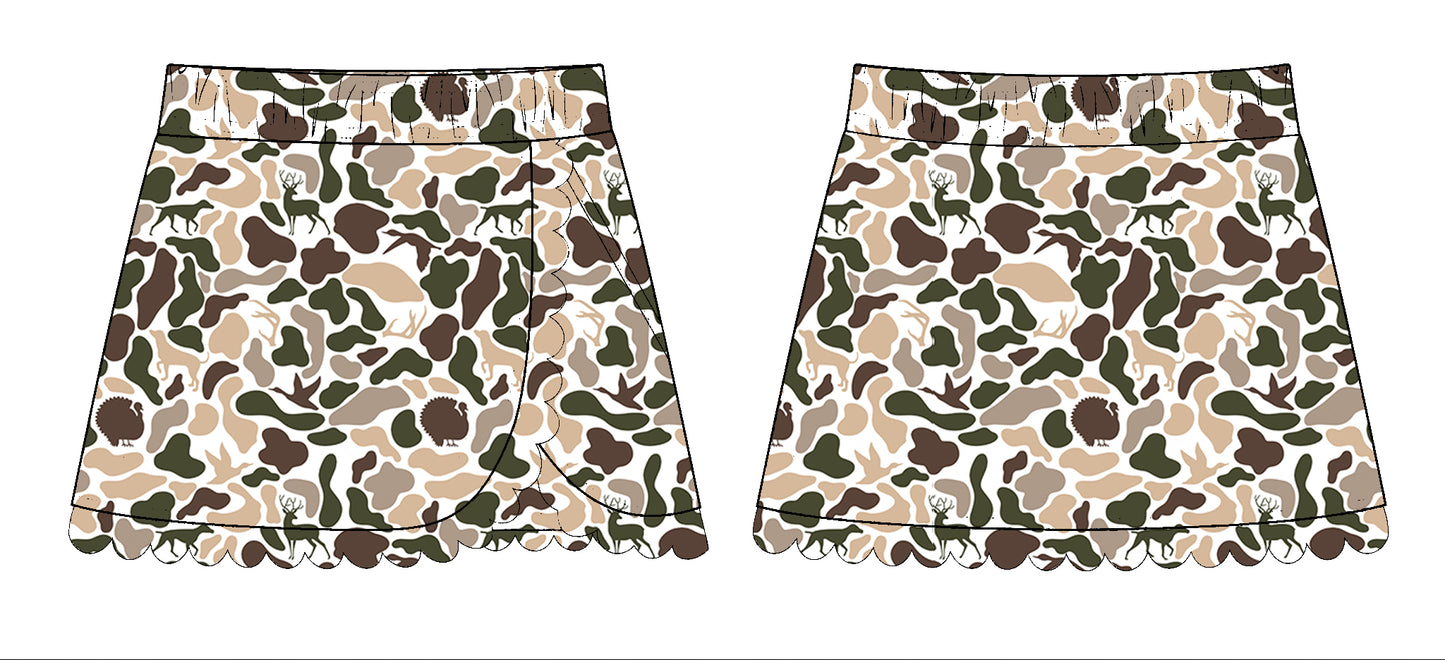 10.28 GLK0176 Pre order No Moq Yoga fabric Baby Girls Ducks Dogs Deer Camo Southern Yoga Skirts Bottom
