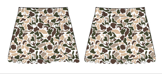 10.28 GLK0176 Pre order No Moq Yoga fabric Baby Girls Ducks Dogs Deer Camo Southern Yoga Skirts Bottom