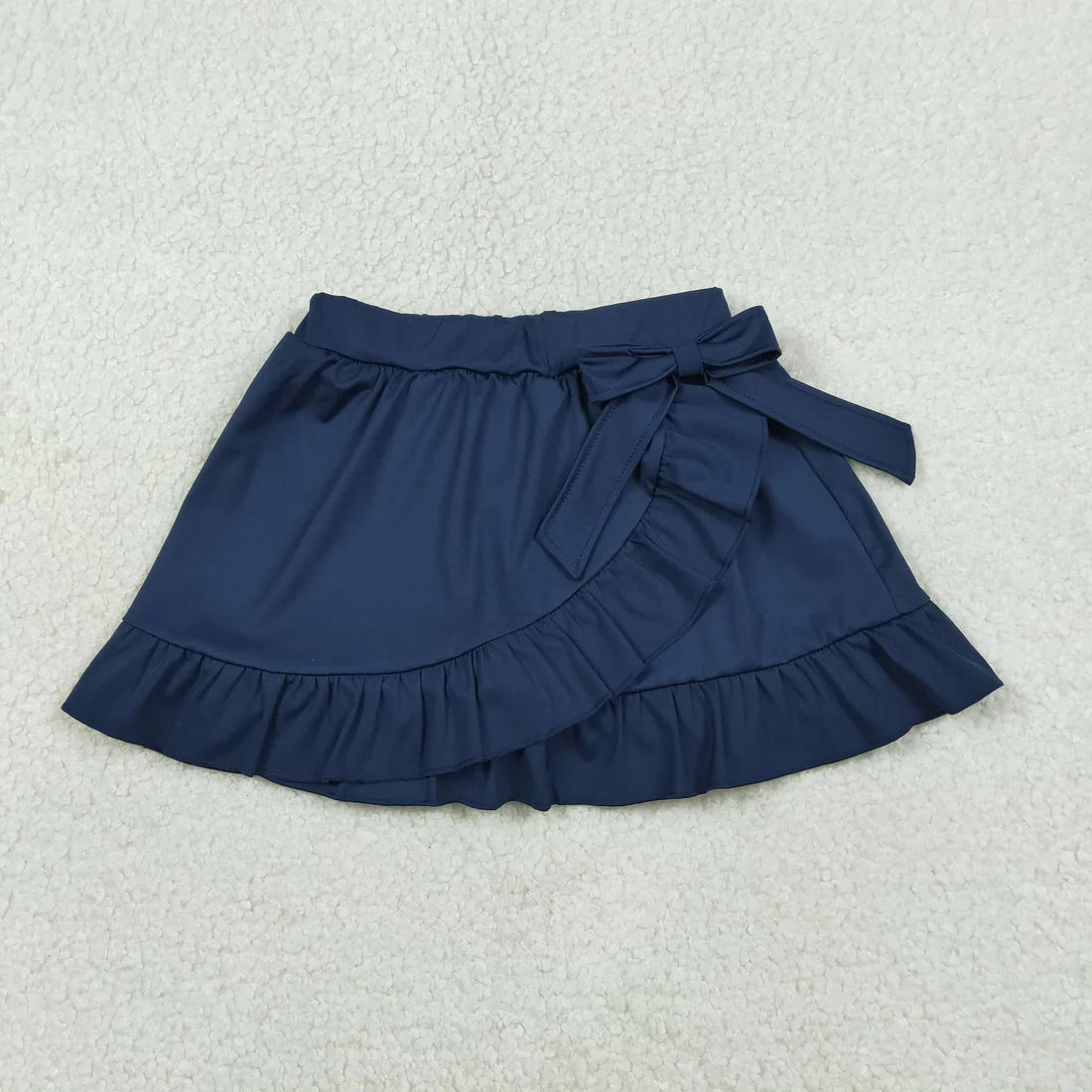 2.2 RTS Sibling Baby Girls Yoga Active Bows Ruffle Skirt Shorts Bottom