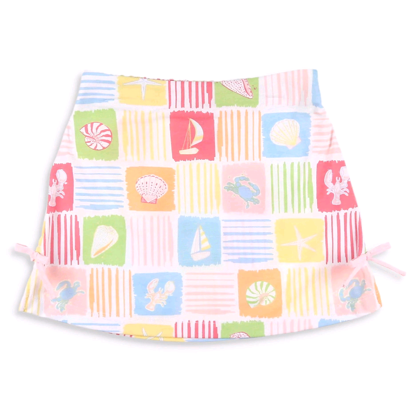 4.29 GLK0295 Pre order No Moq Baby Girls Summer Colorful Checked Beach Skirt Shorts