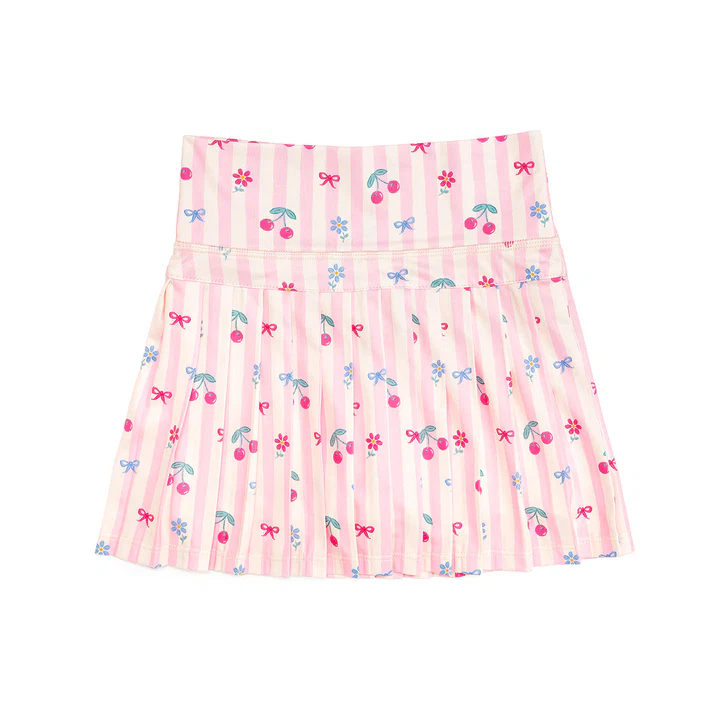 5.9 Pre order No Moq  Baby Girls Floral Bow Casual Yoga Skirt