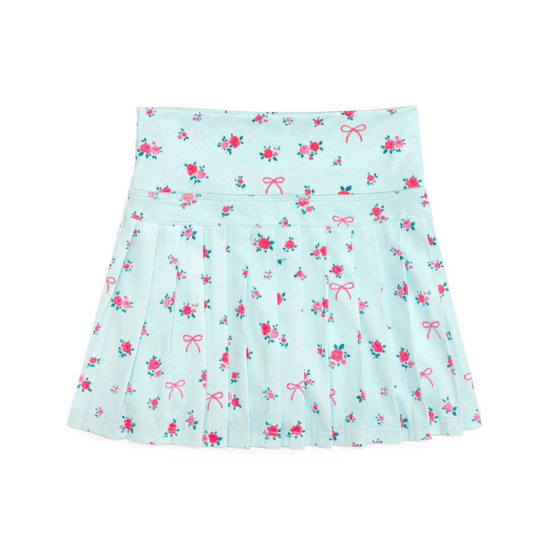 5.9 Pre order No Moq  Baby Girls Floral Bow Casual Yoga Skirt