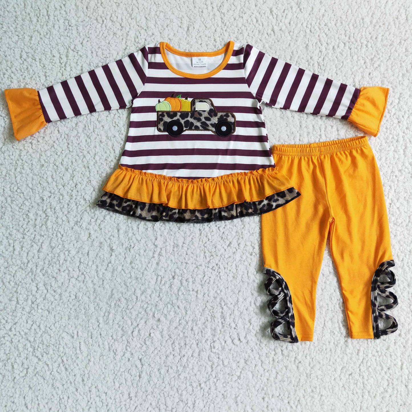 GLP0005 Kids girls clothes long sleeves top with trousers set-promotion 2024.9.21 $5.5