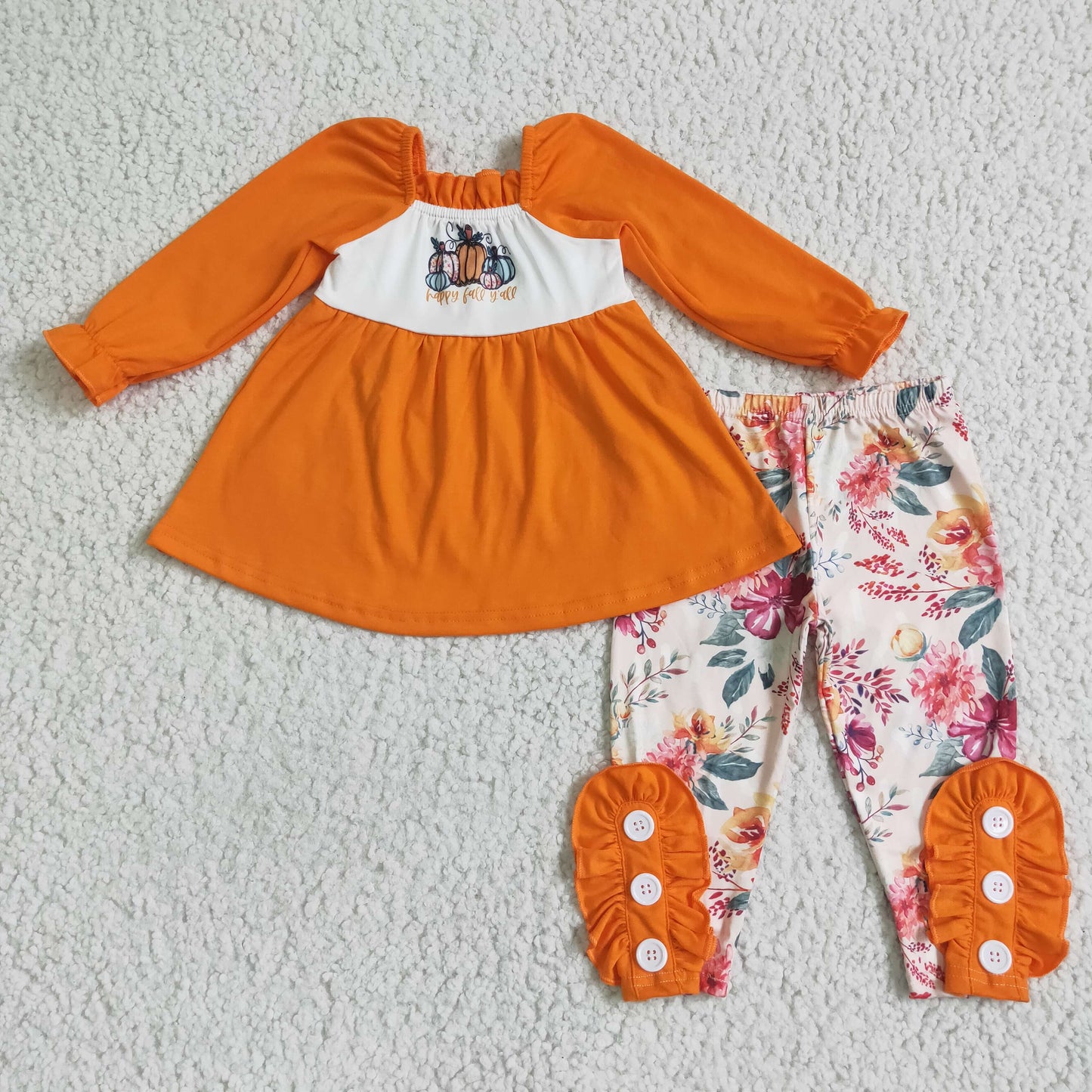 GLP0024 Kids girls clothes long sleeves top with trousers set-promotion 2024.8.10 $5.5