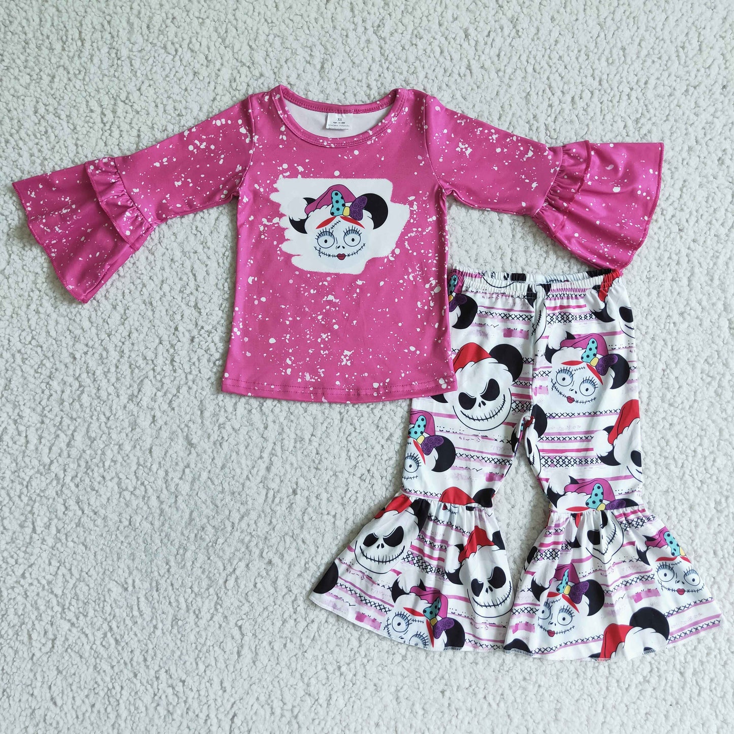 GLP0052  Kids girls clothes long sleeves top with trousers set-promotion 2024.9.21 $5.5