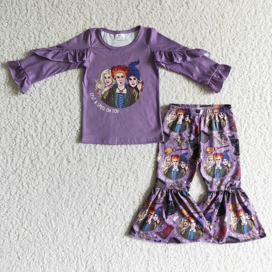 9.27 GLP0190 RTS No Moq Promotion  Baby Boys Winter Outfits Baby boys Halloween witch pajamas pants clothes sets