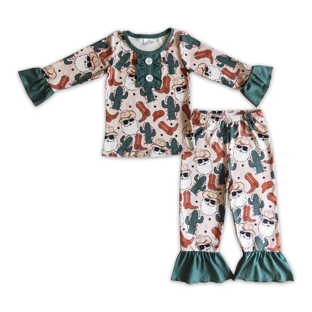 RTS Sibling Baby Kids Christmas  Top Pant Pajamas Clothes Sets