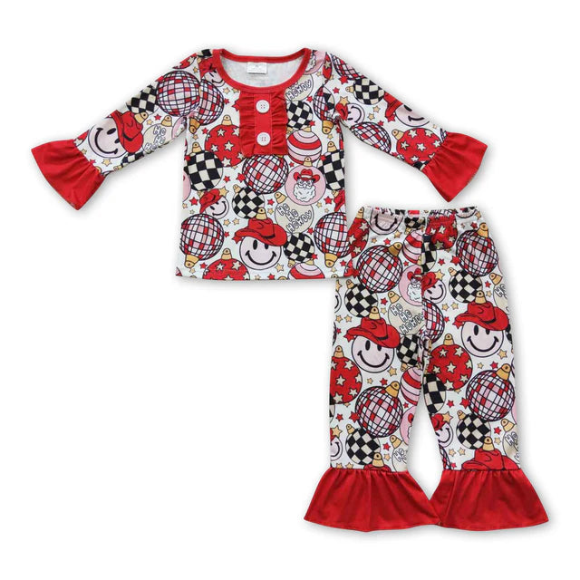 RTS Sibling Baby Kids Christmas  Top Pant Pajamas Clothes Sets