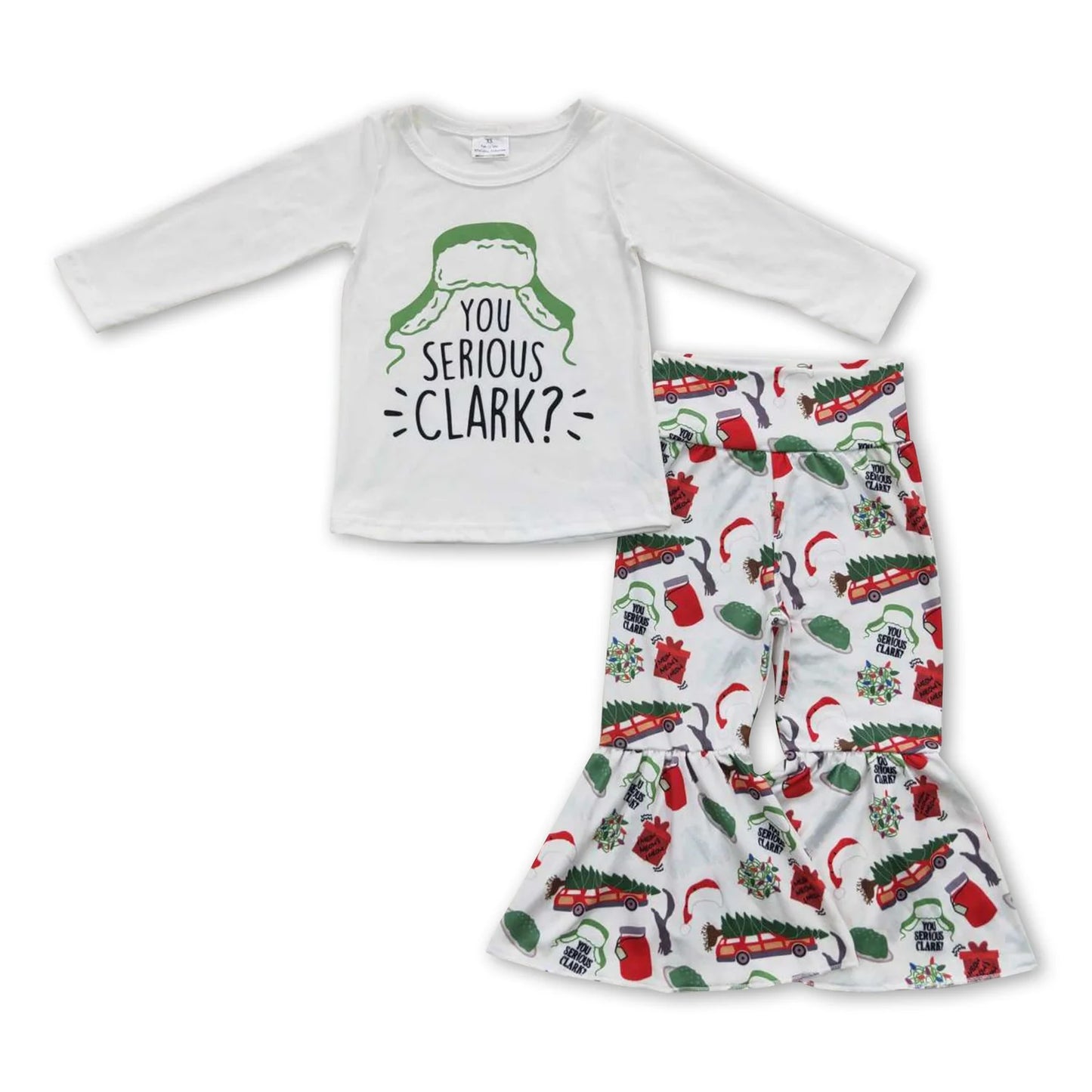 10.13 RTS Sibling Baby Boys Girls You Serious Clark Top Tress Gifts Pants Christmas Clothes Sets