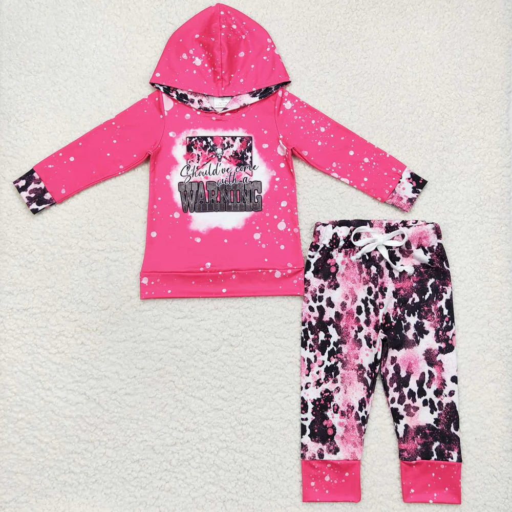 10.3 RTS Sibling Baby Boys Western Hooded Tops Pants Clothes Sets