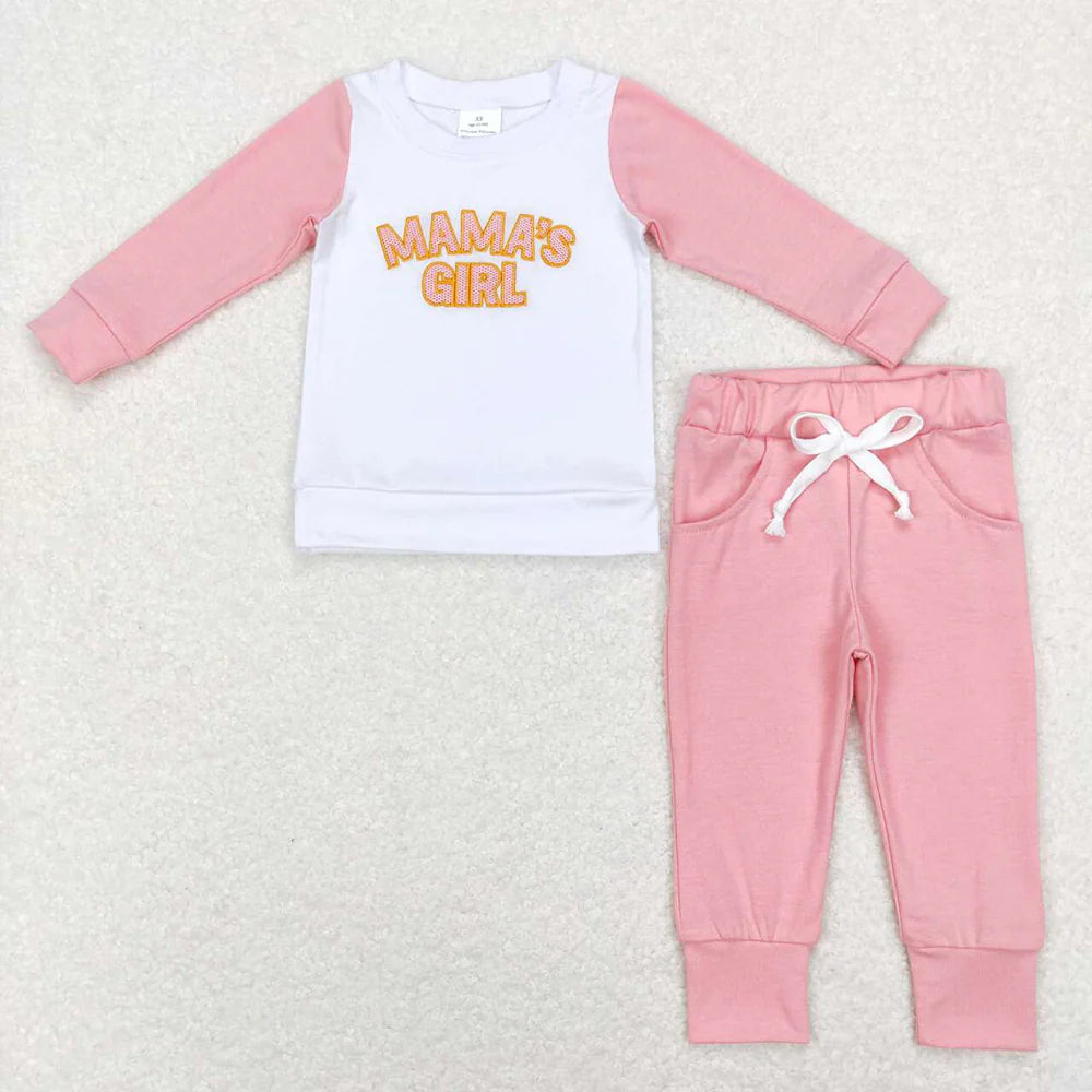 1.16 RTS Sibling Baby Girls Boys Mama's Children Top Legging Pants Clothes Sets