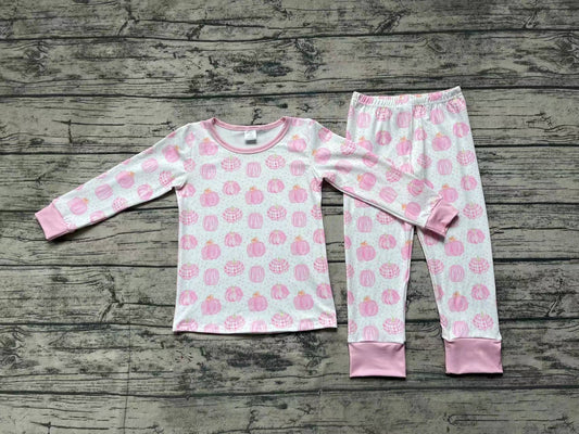 No moq GLP1188 Pre-order Size 3-6m to 14-16t baby girl clothes long sleeve top with trousers kids autumn set
