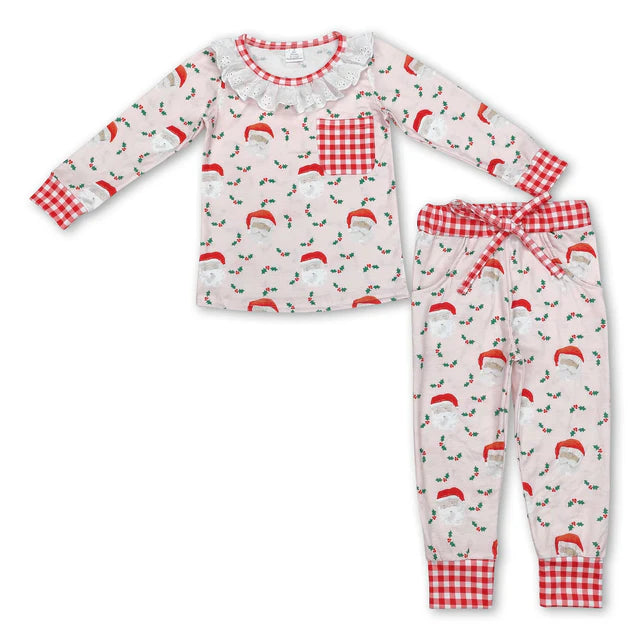 RTS Sibling Girls Boys Christmas Soldier Bamboo Pajamas Clothes Sets