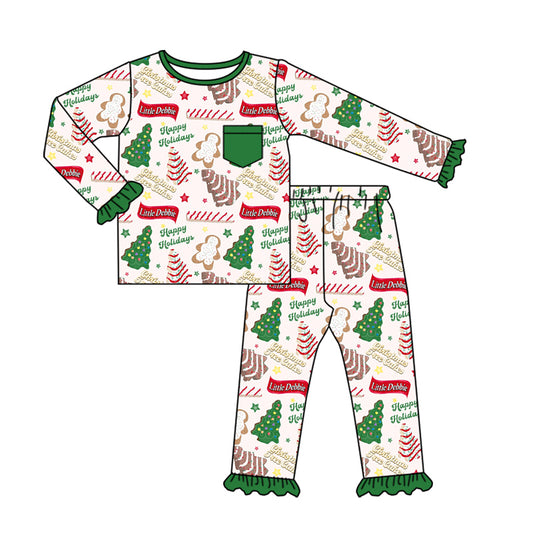GLP1229  Pre-order baby girls clothes long sleeve top with trousers kids autumn set