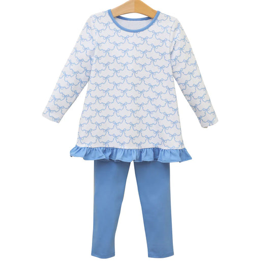 No moq GLP1375  Pre-order Size 3-6m to 14-16t baby girl clothes long sleeve top with trousers kids autumn set