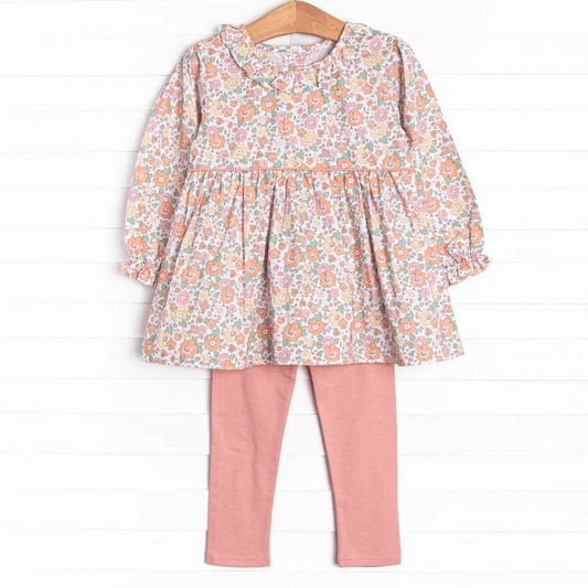 No moq GLP1388  Pre-order Size 3-6m to 14-16t baby girl clothes long sleeve top with trousers kids autumn set