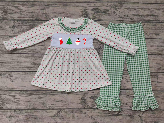 No moq GLP1395  Pre-order Size 3-6m to 14-16t baby girl clothes long sleeve top with trousers kids autumn set