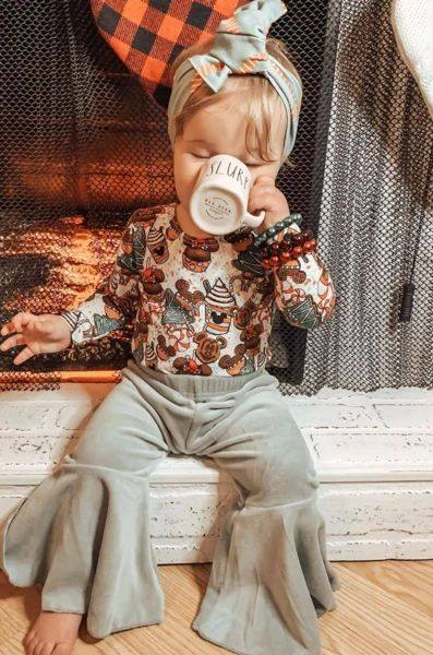 No moq GLP1411 Pre-order Size 3-6m to 14-16t baby girl clothes long sleeve top with trousers kids autumn set