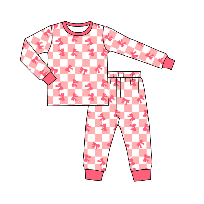 No moq GLP1433 Pre-order Size 3-6m to 14-16t baby girl clothes long sleeve top with trousers kids autumn set