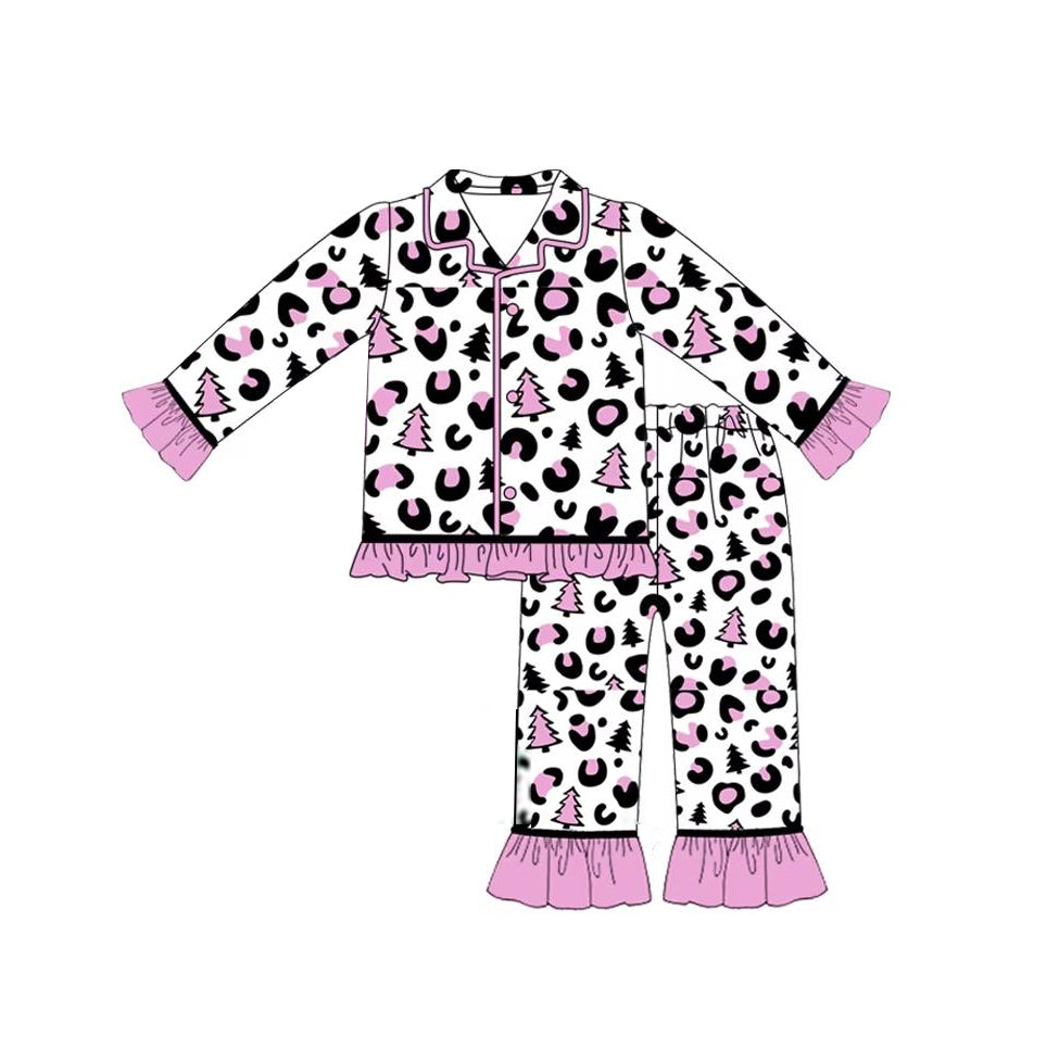 No moq GLP1513  Pre-order Size 3-6m to 14-16t baby girl clothes long sleeve top with trousers kids autumn set