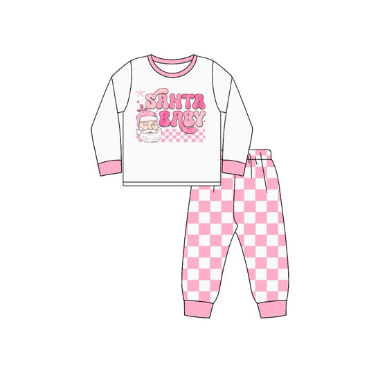 No moq GLP1660 Pre-order Size 3-6m to 14-16t baby girl clothes long sleeve top with trousers kids autumn set