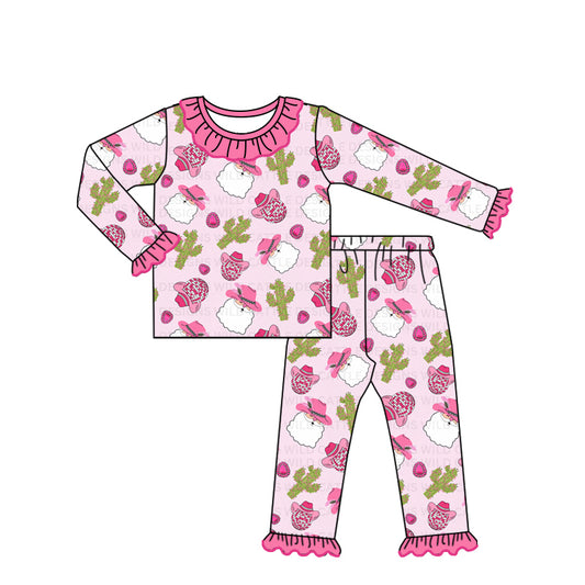 No moq GLP1662 Pre-order Size 3-6m to 14-16t baby girl clothes long sleeve top with trousers kids autumn set