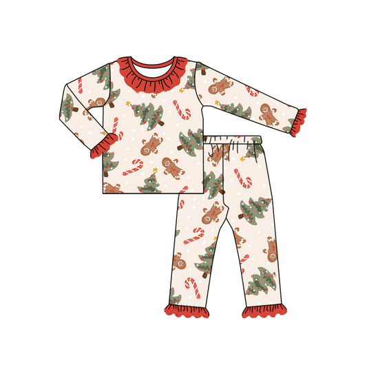 No moq GLP1731 Pre-order Size 3-6m to 14-16t baby girl clothes long sleeve top with trousers kids autumn set