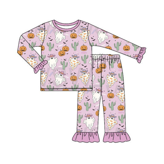 No moq GLP1744 Pre-order Size 3-6m to 14-16t baby girl clothes long sleeve top with trousers kids autumn set