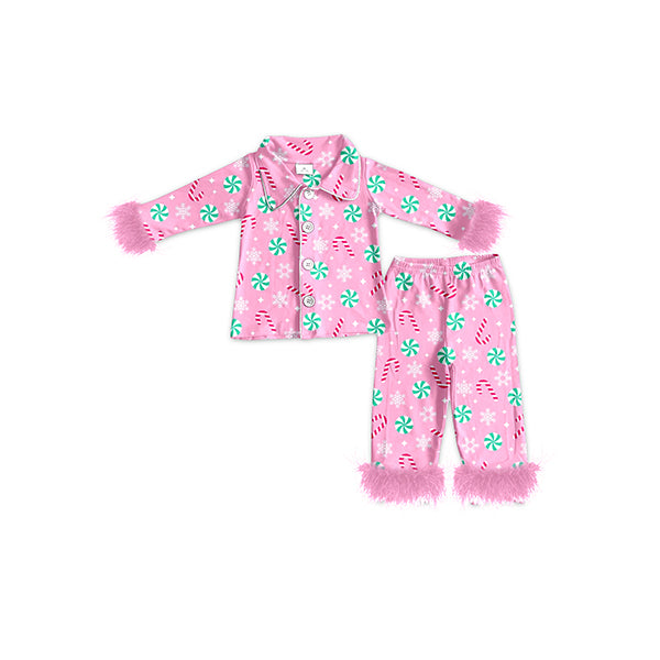 No moq GLP2025  Pre-order Size 3-6m to 14-16t baby girl clothes long sleeve top with trousers kids autumn set