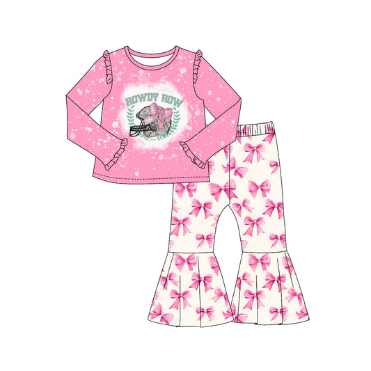 No moq  GLP2087  Pre-order Size 3-6m to 14-16t baby girl clothes long sleeve top with trousers kids autumn set