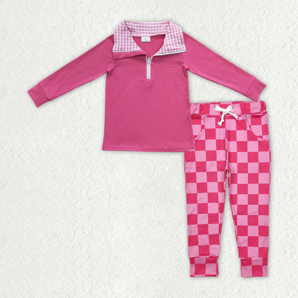 10.2 RTS Sibling Baby Kids Fall Flowers Leopard Pullovers Pockets Legging Pants Clothing Sets