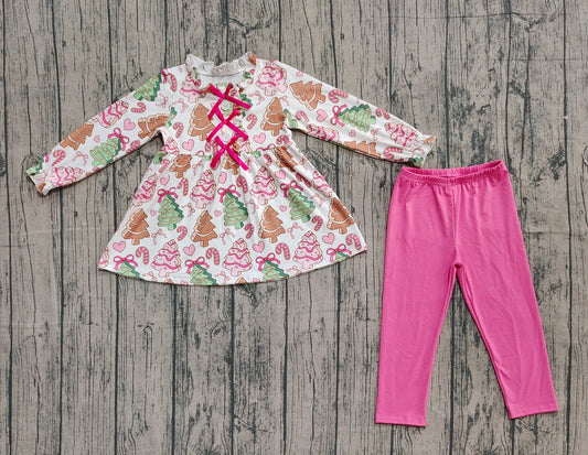 9.20 GLP2629 Sample No Moq Fast Coming Baby Girls Long Sleeve Top Tunic Ruffle Pant