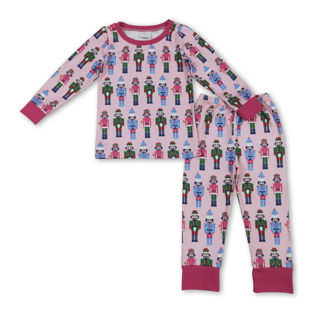 RTS Sibling Long sleeves  kids girls Christmas pajamas