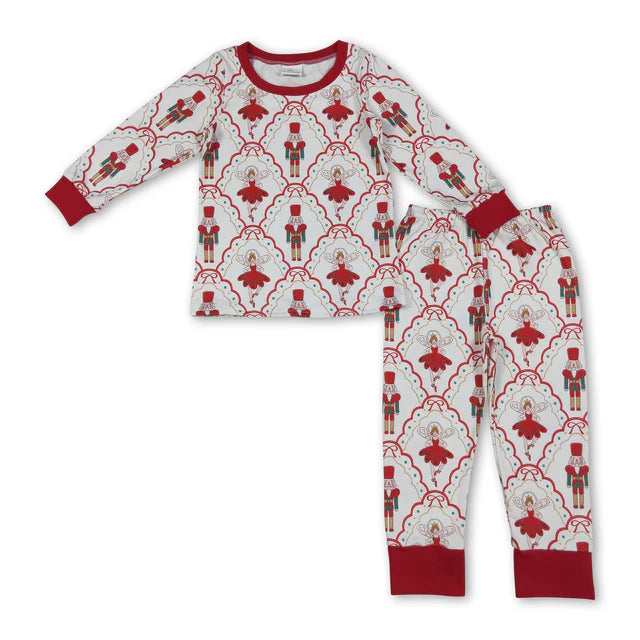 RTS Sibling Long sleeves  kids girls Christmas pajamas