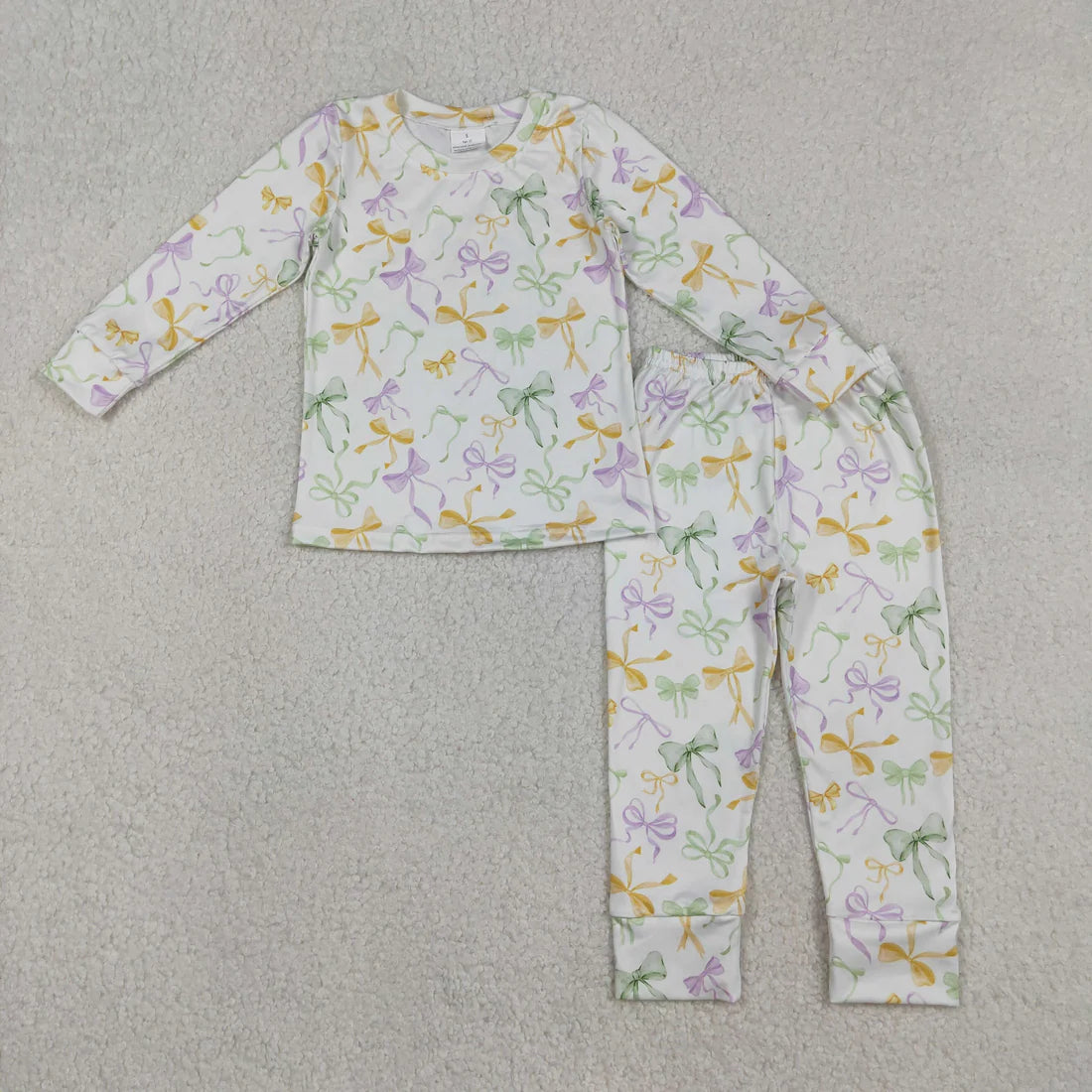 2.27 RTS Sibling Baby Boys Girls Mardigras Pajamas Clothes Sets