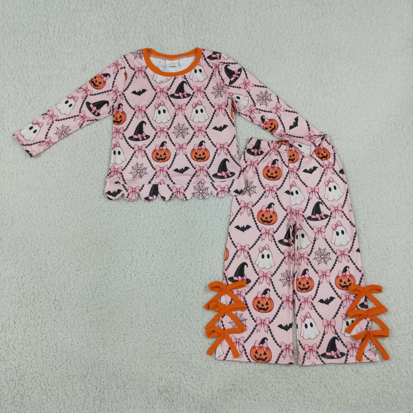 RTS NO MOQ milk silk GLP3321 Baby Girls Colorful Flowers Pocket Hoodie Top Pant Set