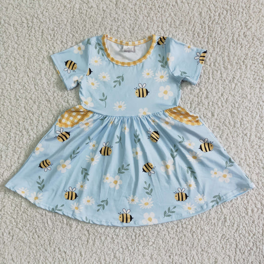 GSD0021 Kids girls clothes short sleeve summer dress promotion 2024.3.30 $5.5