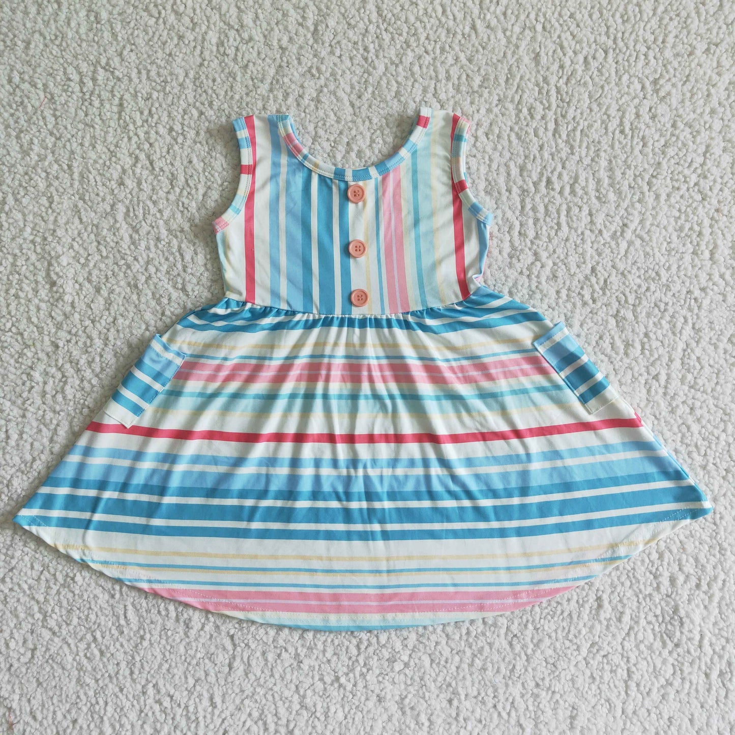 GSD0030 Kids girls clothes short sleeve summer dress promotion 2024.3.30 $5.5