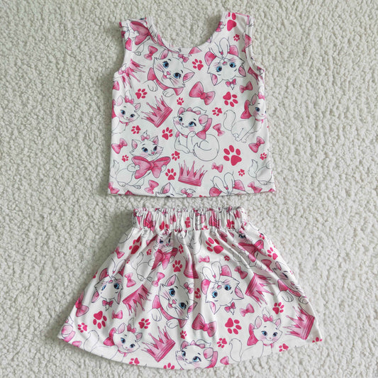 GSD0041 Kids girls clothes short sleeve top with shorts set promotion 2024.3.23 $5.5