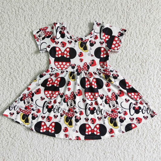 GSD0044 Kids girls clothes short sleeve summer dress promotion 2024.4.15 $5.5