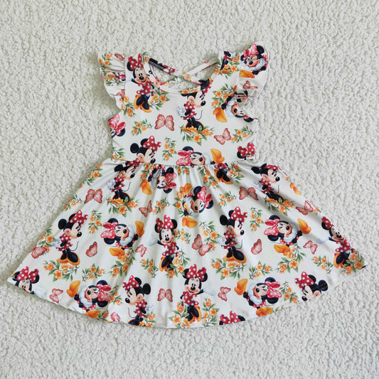 GSD0048  Kids girls clothes flying sleeves top woven  dress -promotion 2024.4.13  $5.5