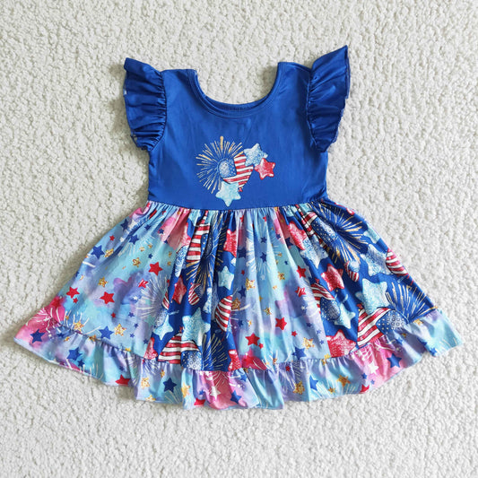 GSD0070  Kids girls clothes flying sleeves top woven  dress -promotion 2024.5.25  $5.5